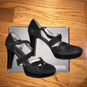 Black platform heels